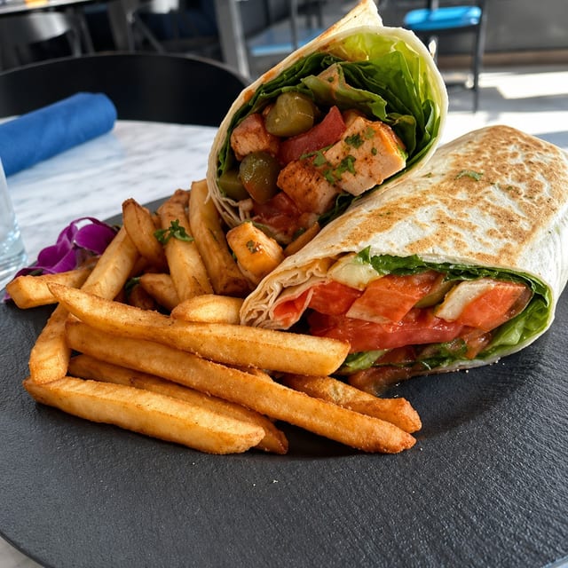 Buffalo chik wrap.