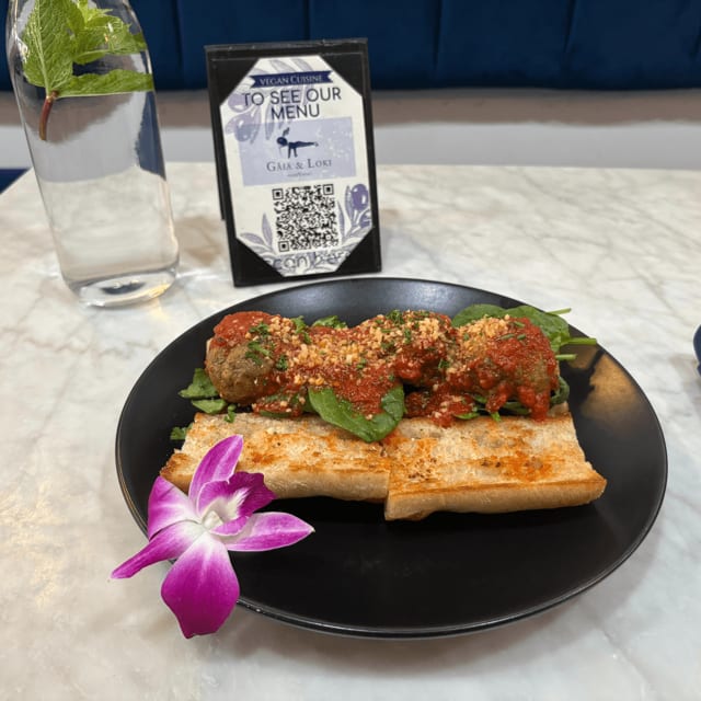 MeatBall Parmesan Sandwich.